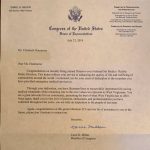 Congratulatory Letter From Congress Congratulatory Letter From Congress